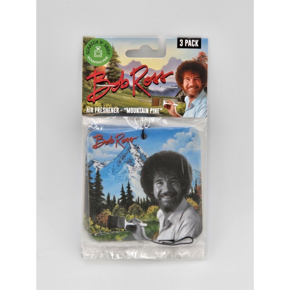 Car Air Fresheners Bob Ross Happy Trees Mountain Pine Scent 3 Pack New